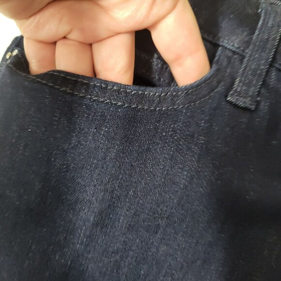 Current/Elliot Dark Wash Blue Denim Red Pocket Mini Jean Skirt 30 - Picture 10 of 12